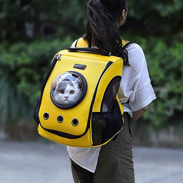 Рюкзак-переноска Xiaomi Little Beast Star Pet School Bag Breathable Space Жёлтый XN11-5001 3042732 - фото 1