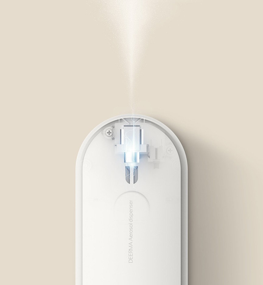 Освежитель воздуха настенный Xiaomi Deerma Automatic Aerosol Dispenser DEM-PX830 Белый - фото 5