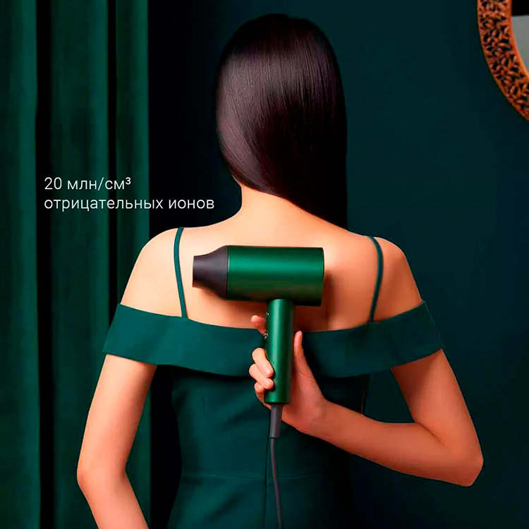 Фен для волос Xiaomi Showsee Hair Dryer A5 Зеленый A5-G - фото 3