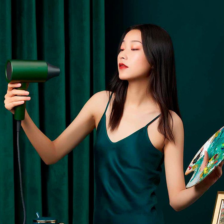 Фен для волос Xiaomi Showsee Hair Dryer A5 Зеленый A5-G - фото 1