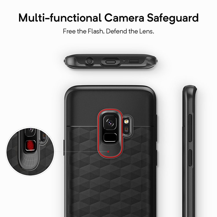 Чехол Caseology Parallax для Galaxy S9 Black - фото 3