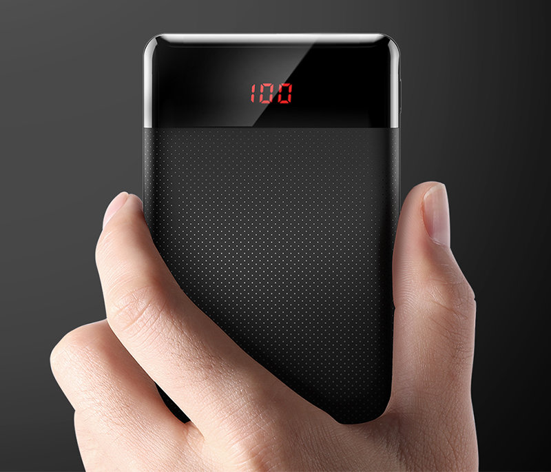 Внешний аккумулятор с дисплеем Baseus Mini Cu 10000mAh Чёрный PPALL-AKU01 - фото 3