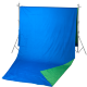 Фон хромакей GreenBean Field 2.4 х 5.0 Синий/Зелёный - Изображение 180421