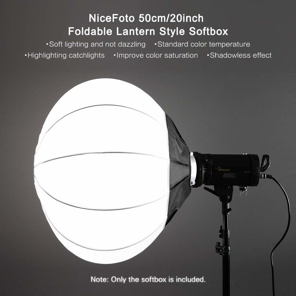 Софтбокс NiceFoto globe softbox Ø50cm globe Ø50cm - фото 7