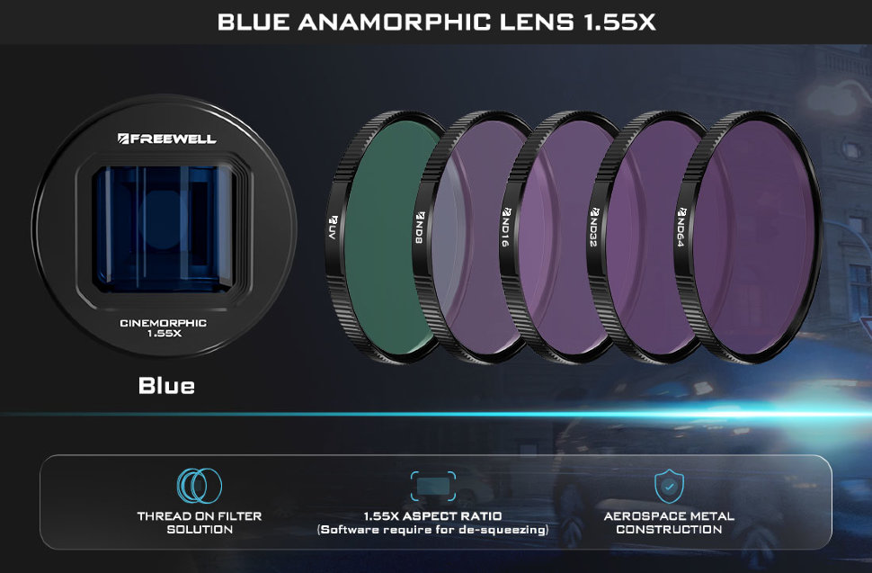 Комплект оптики Freewell Sherpa BLUE (5 шт) FW-SH- BLUANM - фото 3