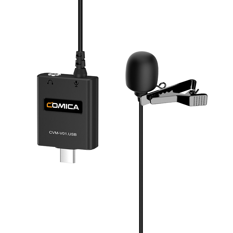 Микрофон петличный CoMica CVM-V01.USB
