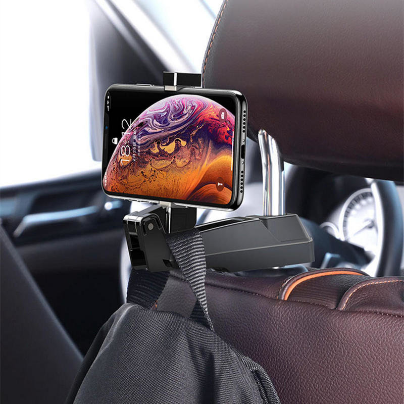 Держатель смартфона для подголовника Baseus backseat vehicle phone holder Чёрный SUHZ-A01 - фото 3