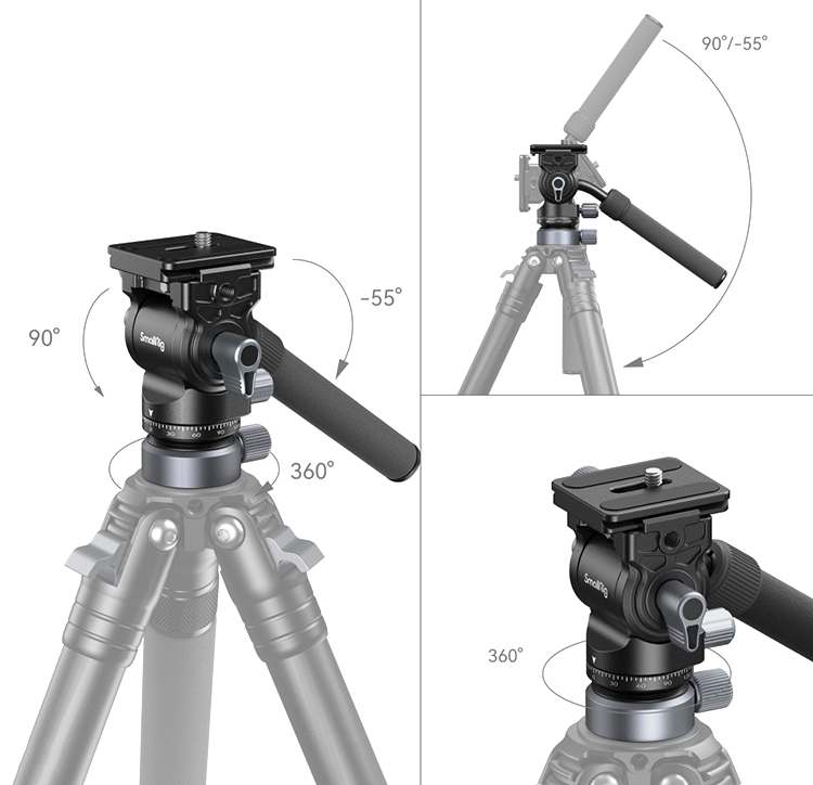 Штативная голова SmallRig CH20 with Leveling Base 4170 - фото 3