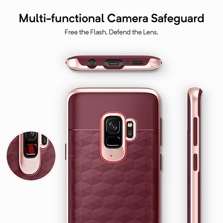 Чехол Caseology Parallax для Galaxy S9 Burgundy / Rose Gold - фото 5