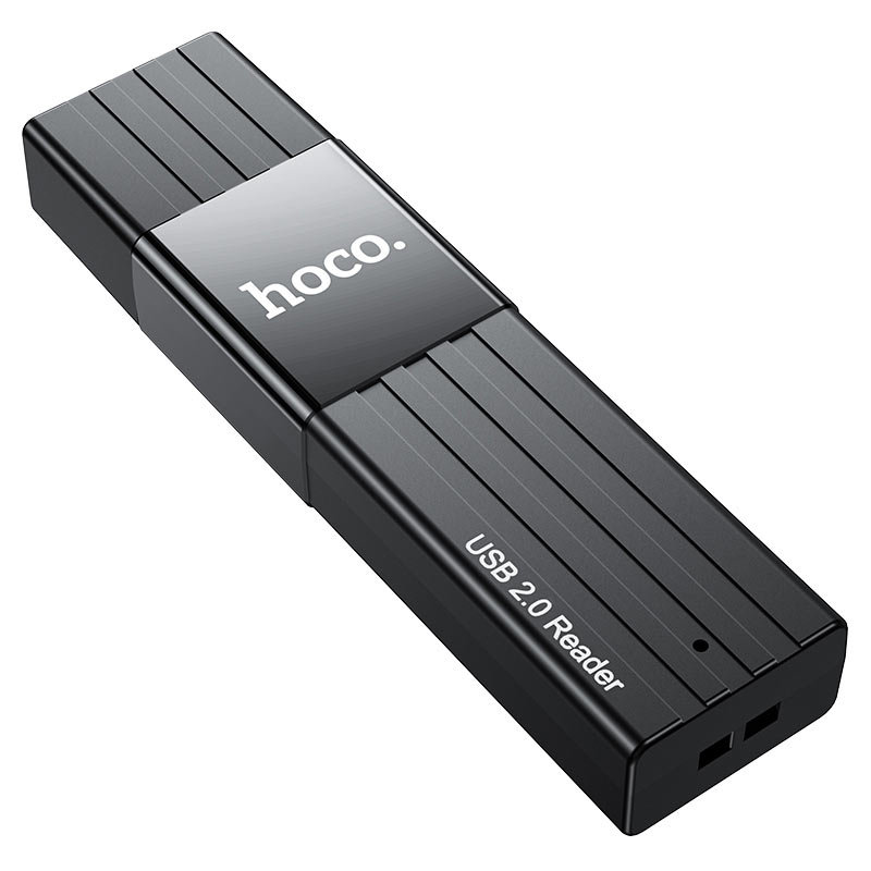 Картридер HOCO HB20 Mindful USB 3.0 SD/microSD Чёрный - фото 4