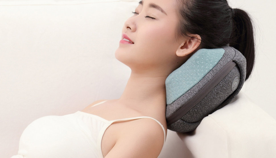 Массажная подушка Xiaomi LeFan Kneading Massage Pillow Серая LF-YK006 - фото 3