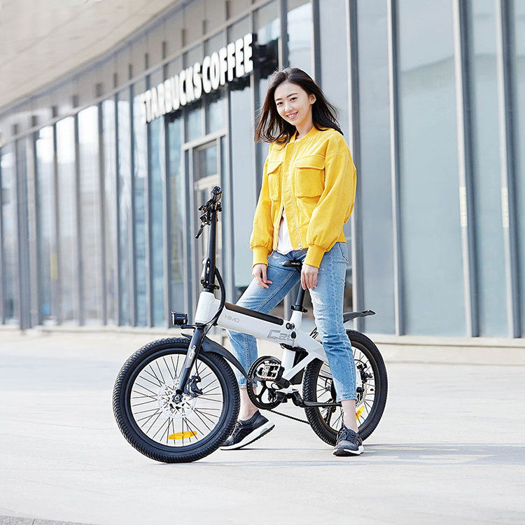 Электровелосипед Xiaomi HIMO C20 Electric Power Bicycle Белый - фото 1