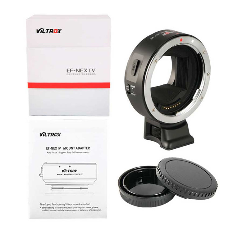 Адаптер Viltrox EF-NEX IV для объектива Canon EF/EF-S на байонет Sony E-mount (Уцененный Кат.А)