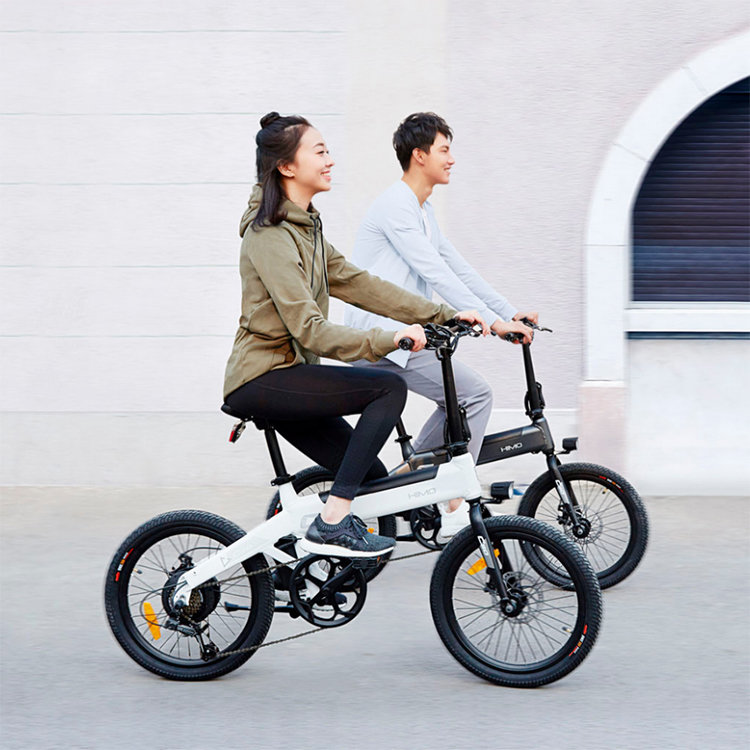 Электровелосипед Xiaomi HIMO C20 Electric Power Bicycle Серый - фото 7