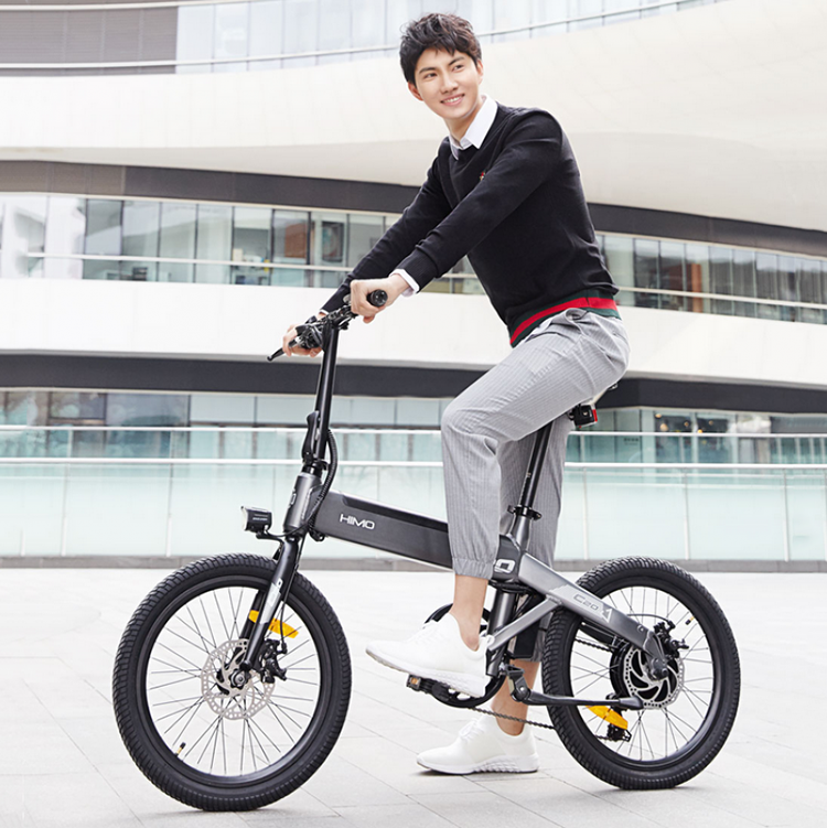 Электровелосипед Xiaomi HIMO C20 Electric Power Bicycle Серый - фото 1