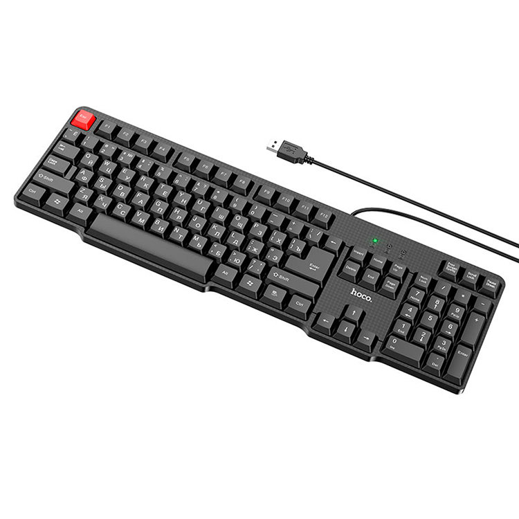 Набор мышь и клавиатура HOCO GM16 Busines (RU) Чёрная - фото 4