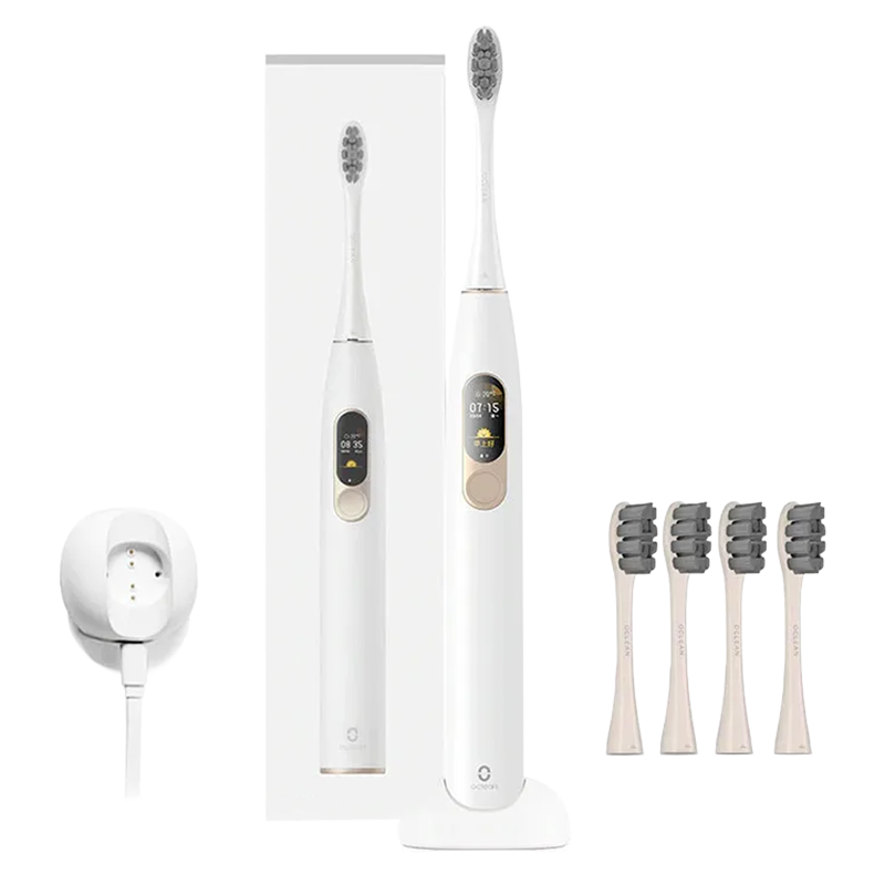 Электрическая зубная щетка с дисплеем Xiaomi Oclean X Sonic Electric Toothbrush Белая - фото 4