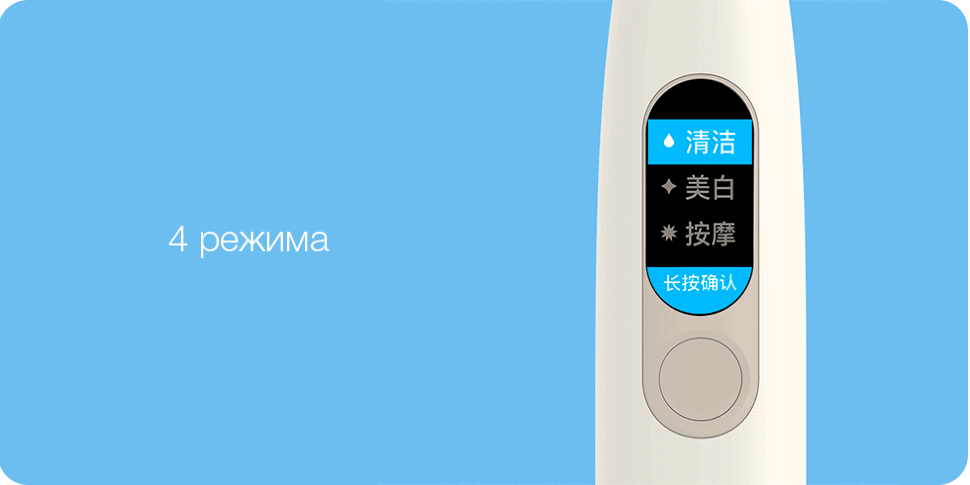 Электрическая зубная щетка с дисплеем Xiaomi Oclean X Sonic Electric Toothbrush Белая - фото 8
