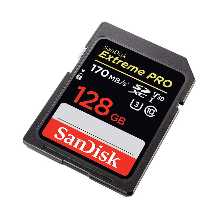 Карта памяти Sandisk Extreme Pro SDXC Card 128GB V30 UHS- I U3 SDSDXXY-128G-GN4IN - фото 2