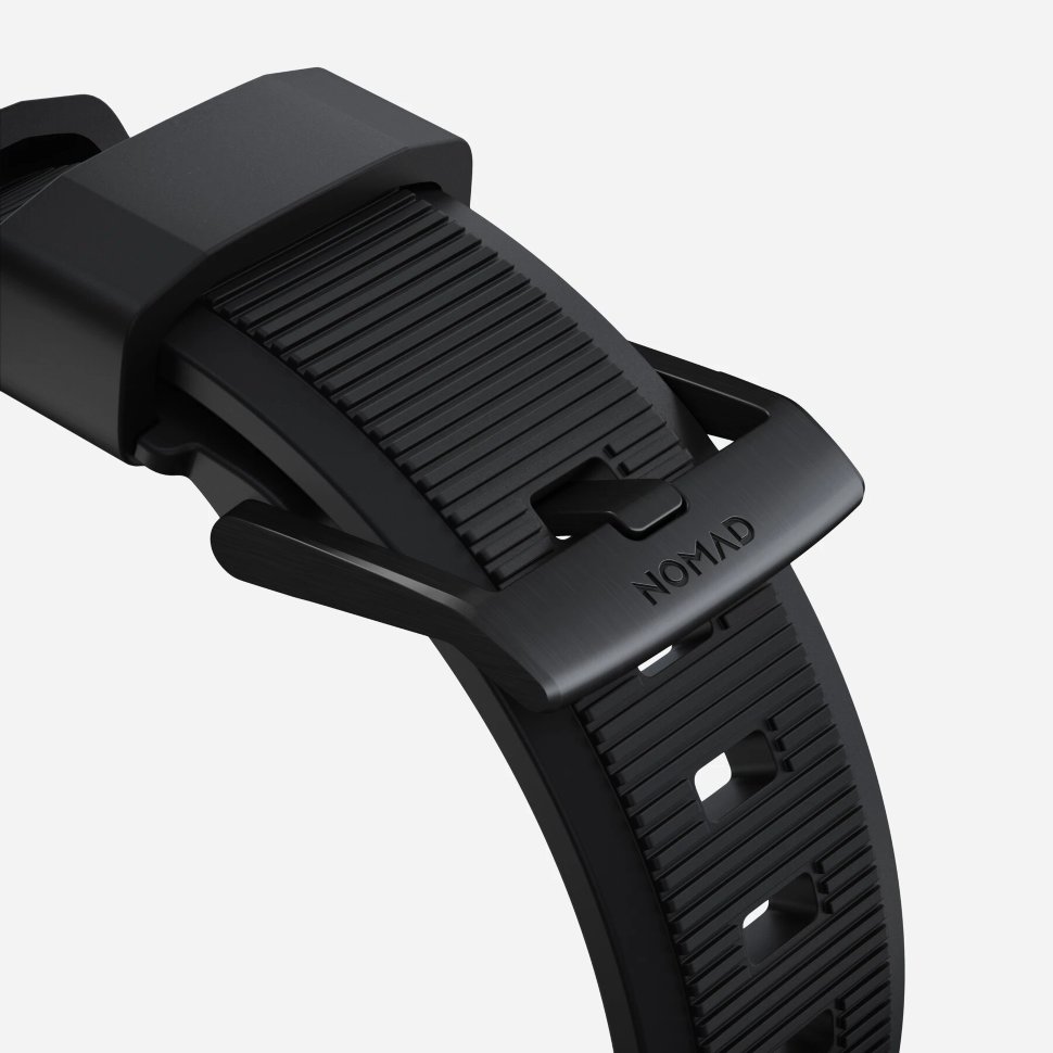Ремешок Nomad Rugged Strap V.2 для Apple Watch 42/44 mm Черный с чёрной фурнитурой NM1A41BN00 - фото 7