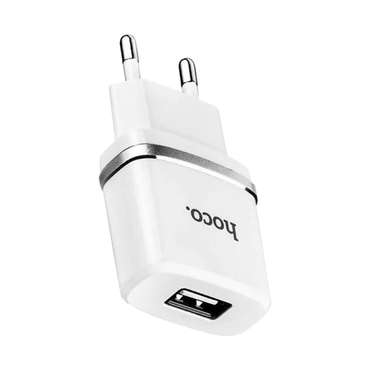 Сетевой адаптер HOCO C11 Smart Белый + кабель MicroUSB сетевое зарядное устройство hoco rc7 1usb pd20w белый