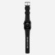 Ремешок Nomad Rugged Strap V.2 для Apple Watch 42/44 mm Черный с серебряной фурнитурой - Изображение 139980