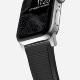 Ремешок Nomad Rugged Strap V.2 для Apple Watch 42/44 mm Черный с серебряной фурнитурой - Изображение 139983