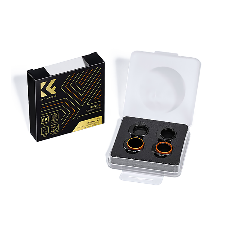 Комплект светофильтров K&F Concept VND + UV +CPL для DJI Mini 4 Pro (4шт) SKU.2083 - фото 4