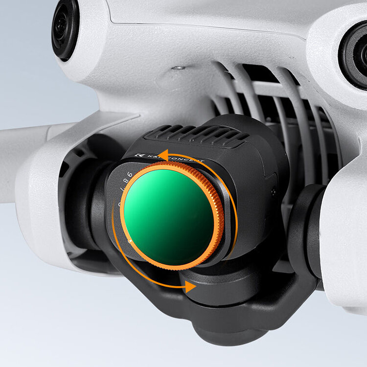 Комплект светофильтров K&F Concept VND + UV +CPL для DJI Mini 4 Pro (4шт) SKU.2083 - фото 3