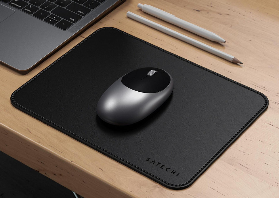 Коврик Satechi Eco Leather Mouse Pad для компьютерной мыши Чёрный ST-ELMPK