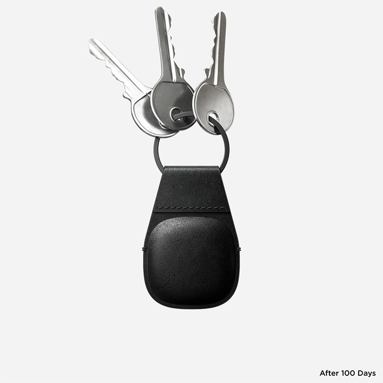 Брелок Nomad Leather Keychain для трекера AirTag Чёрный NM01014485 - фото 5