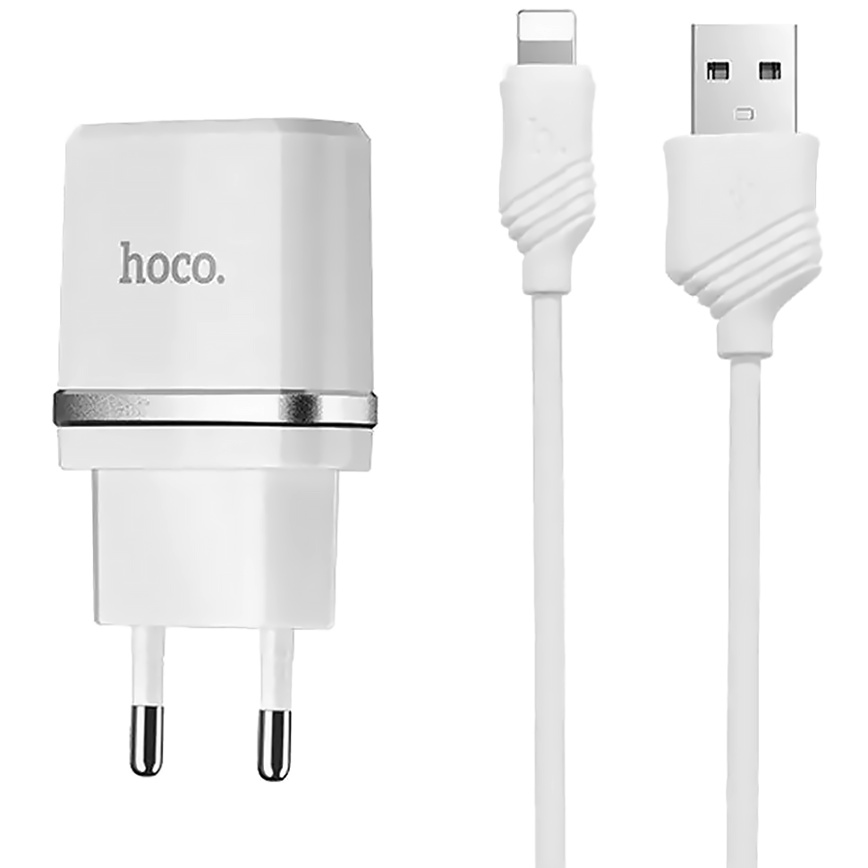 СЗУ Hoco c11 Lightning белый. Сетевое ЗУ 2.4A + кабель 8 Pin 1м 2xusb Hoco c12 "Smart" черный. СЗУ Hoco c11 1. Сетевое з/у Hoco c12 2usb 2.4a с кабелем Lightning белый (1/10/100)47766. Зарядка для телефона hoco