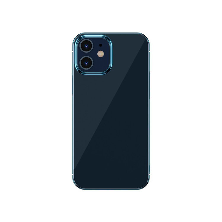 Чехол Baseus Glitter для iPhone 12 mini Синий WIAPIPH54N-DW03 чехол из алькантары открытый с magsafe для iphone 13 pro max sancore синий
