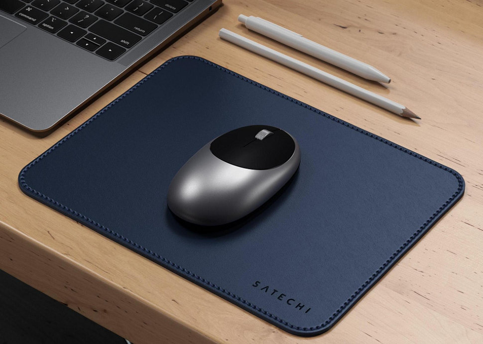 Коврик Satechi Eco Leather Mouse Pad для компьютерной мыши Синий ST-ELMPB