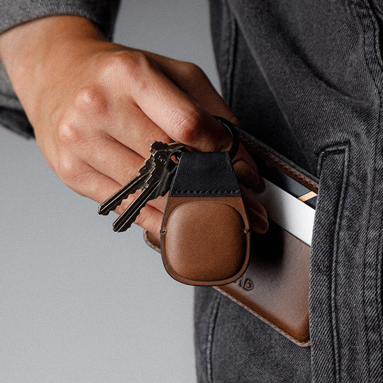 Брелок Nomad Leather Keychain для трекера AirTag Коричневый NM01011385 - фото 2