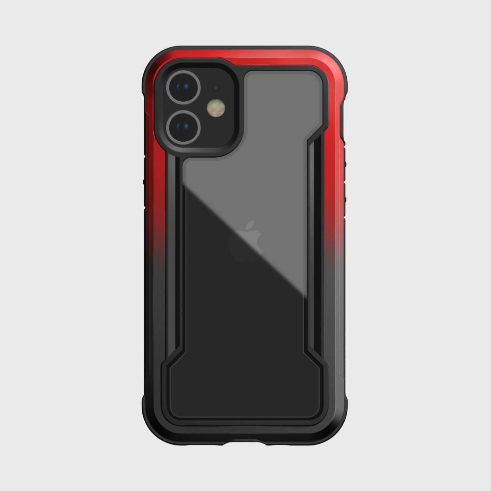 Чехол Raptic Shield для iPhone 12 mini Чёрный/Красный градиент 490290 чехол raptic shield для iphone 14 plus переливающийся 494045