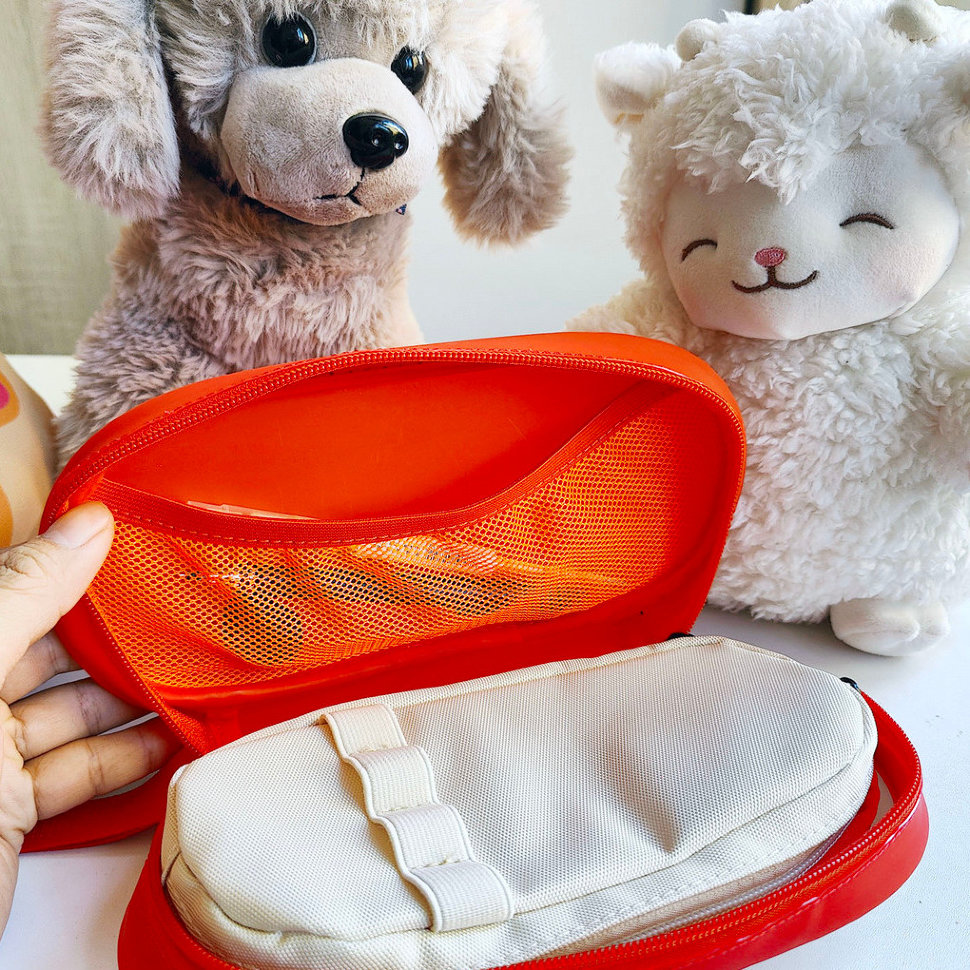 Пенал школьный UBOT Children's Pen Bag 1.2L Голубой/Розовый UB016 - фото 4