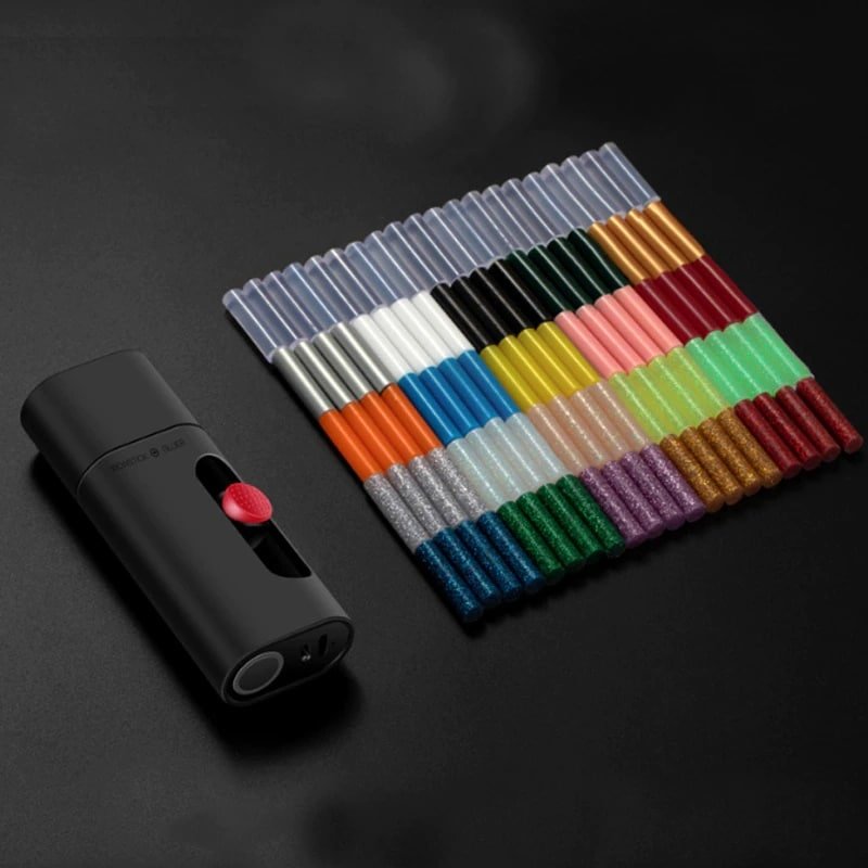Клеевой пистолет Xiaomi Wowstick Mini Hot Melt Glue Pen Kit (+ 120 стержней) Чёрный - фото 7