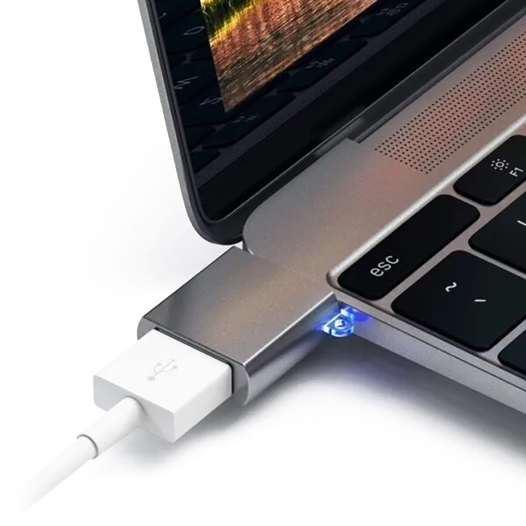 Адаптер Satechi Type-C - USB 3.0 Серый ST-TCUAM сетевой адаптер ugreen cm209 usb 3 0 на rj 45 серый 50922