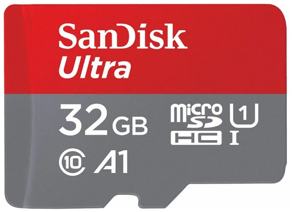Карта памяти SanDisk 32GB Ultra microSDHC A1, UHS-I Class 1 (U1), Class 10 SDSQUA4-032G-GN6MN - фото 2