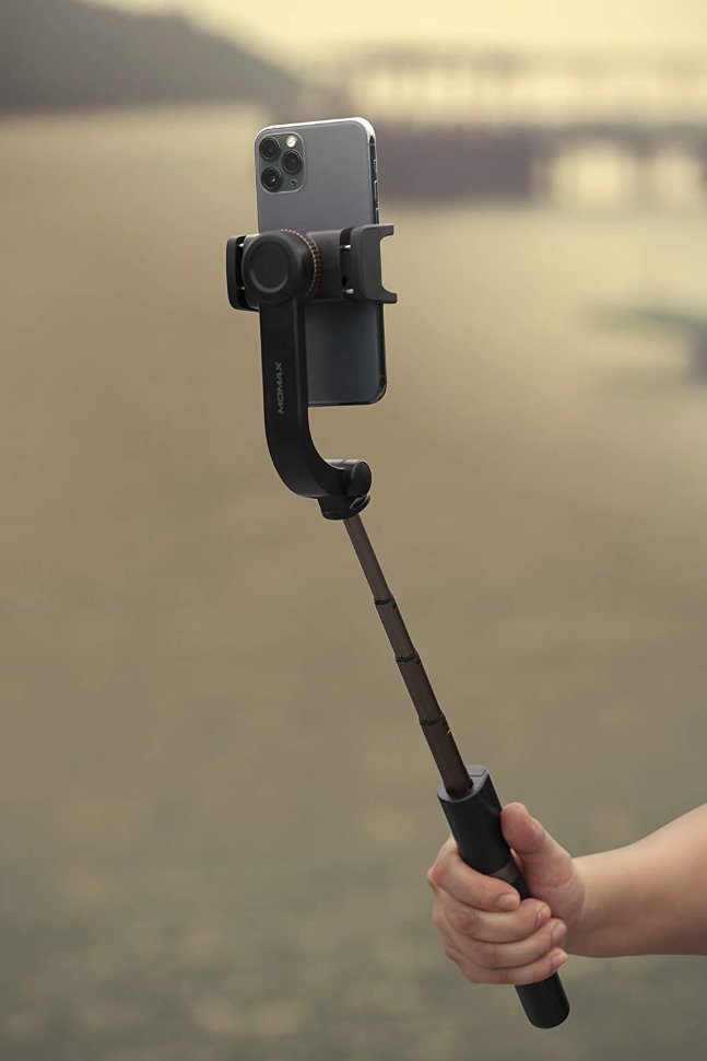 Стабилизатор Momax Selfie Stable2 одноосевой Чёрный KM15D