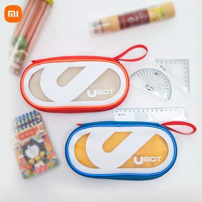 Пенал школьный UBOT Children's Pen Bag 1.2L Оранжевый/Бежевый UB016 - фото 6