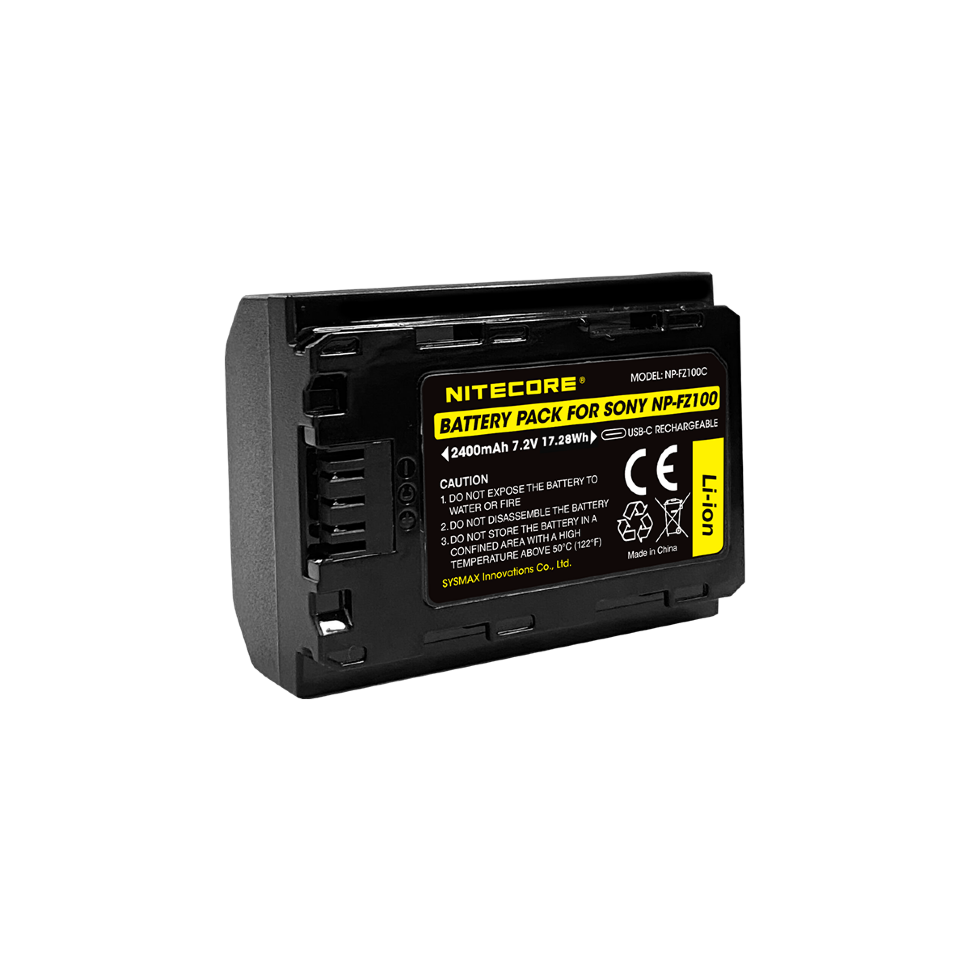 Аккумулятор Nitecore NP-FZ100C Type-C 17.28Wh аккумулятор для фотоаппарата run energy sony x3000r x3000 rx100 1800 ма ч