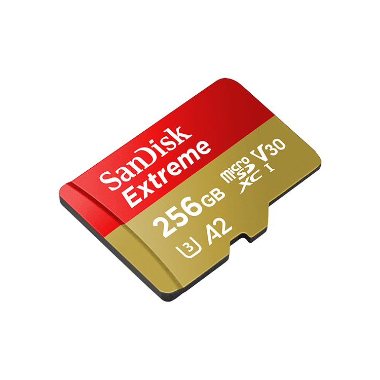 Карта памяти Sandisk Extreme microSDXC A2 C10 V30 UHS-I U5 256GB + SD Adapter + Rescue Pro Deluxe SDSQXA1-256G-GN6MA - фото 2