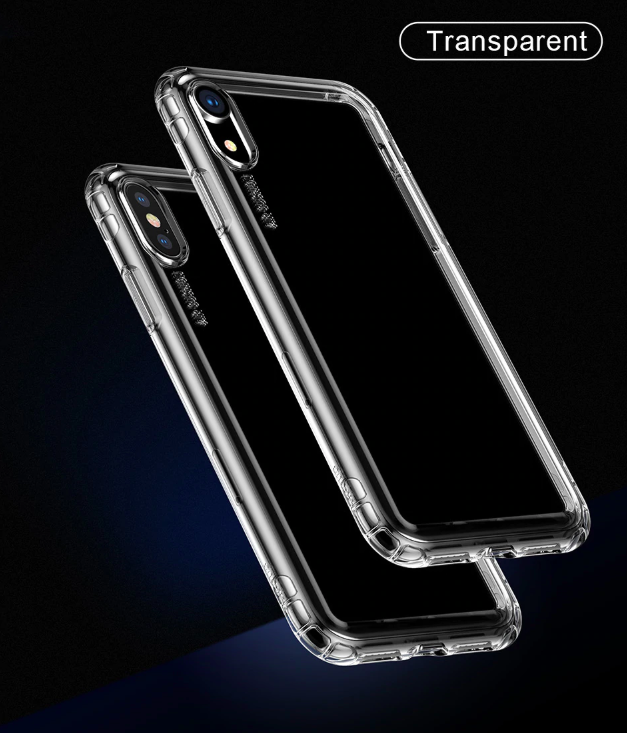 Чехол Baseus Safety Airbags Case для iPhone X/Xs Transparent ARAPIPH58-SF02