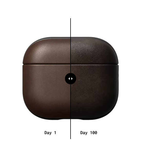 Чехол Nomad Modern Leather Case для Apple Airpods 3 (2021) Коричневый NM01001485 - фото 4