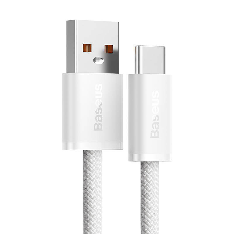 Кабель Baseus Dynamic USB - Type-C 100W 1м Белый CALD000602 комплект аккумуляторных батарей ebl usb rechargeable aaa 1 5v 900mwh 4шт зарядный кабель tb 1444