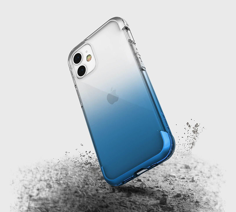 Чехол Raptic Air для iPhone 12 mini Синий градиент 491556 - фото 4