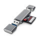 Кардридер Satechi Aluminum Type-C/USB 3.0 -Micro/SD Серый космос - Изображение 154846