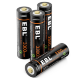 Комплект аккумуляторных батарей EBL USB Rechargeable AA 1.5V 3300mwh (4шт + зарядный кабель) - Изображение 208436